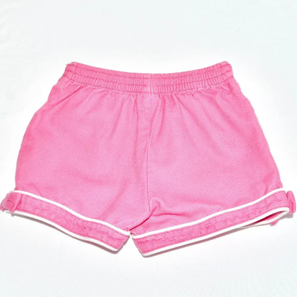 Gymboree Pink Shorts with White Piping and Front Pockets - 3T
